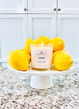Load image into Gallery viewer, CAPRI Soy Wax Candle | Lemon | Limoncello | Italy | 10 oz Candle