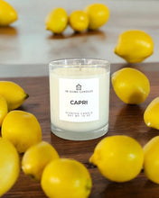 Load image into Gallery viewer, CAPRI Soy Wax Candle | Lemon | Limoncello | Italy | 10 oz Candle