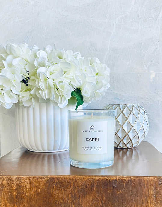 CAPRI Soy Wax Candle | Lemon | Limoncello | Italy | 10 oz Candle